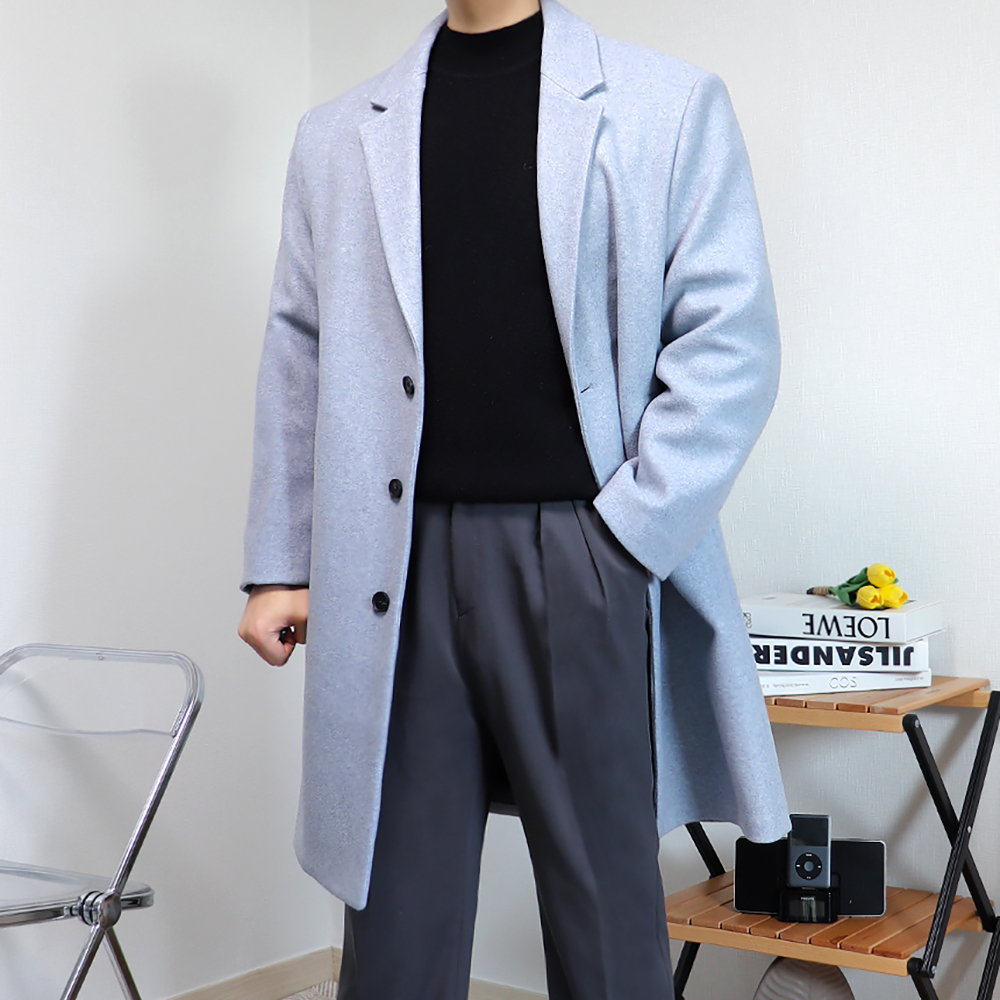 키작은남자코트 남자반코트 체스터필드코트