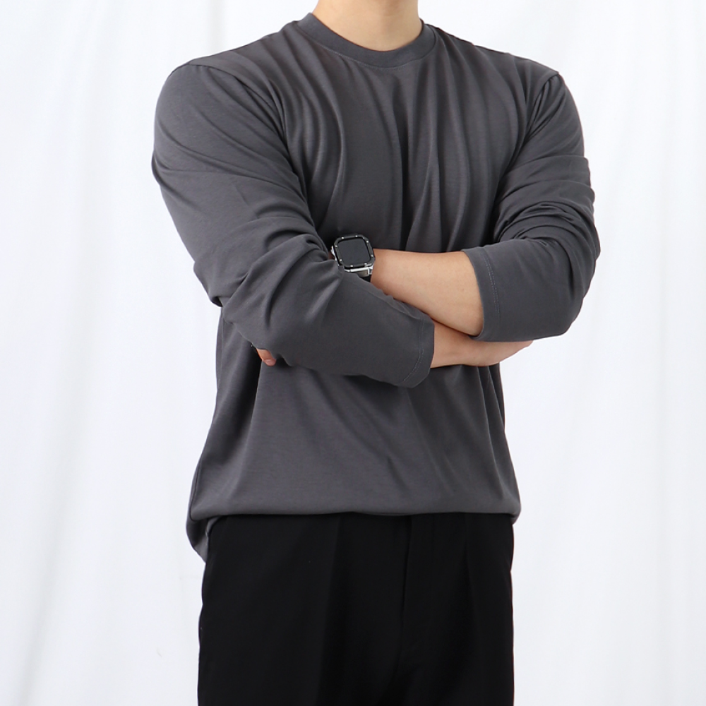 머슬핏긴팔 남자레이어드티 남자쭉티