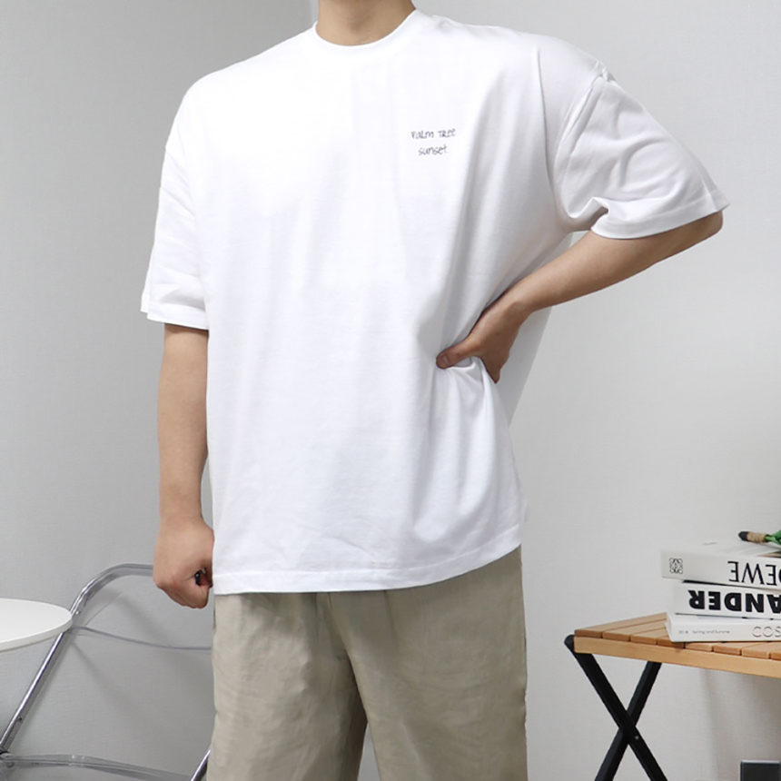 헬스오버핏반팔 두꺼운반팔티 남자7부티