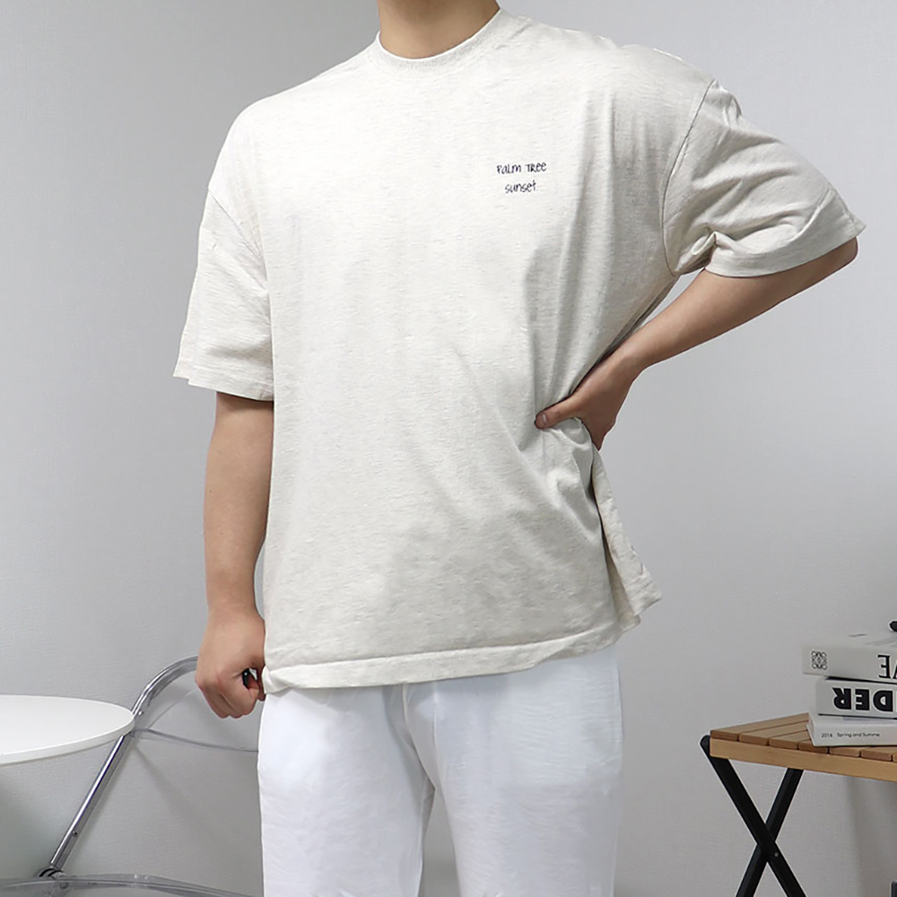 헬스오버핏반팔 두꺼운반팔티 남자7부티