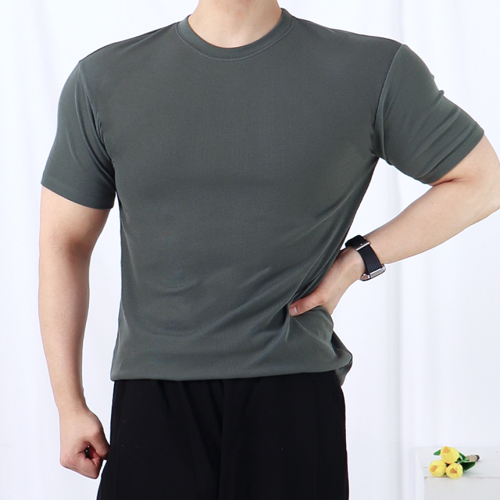 머슬핏반팔니트 남자얇은니트 워셔블