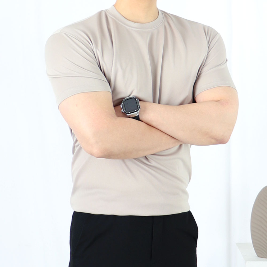쿨티셔츠 10수반팔티 머슬핏 냉장고반팔