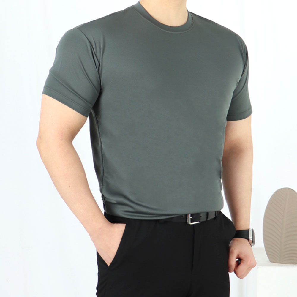 쿨티셔츠 10수반팔티 머슬핏 냉장고반팔