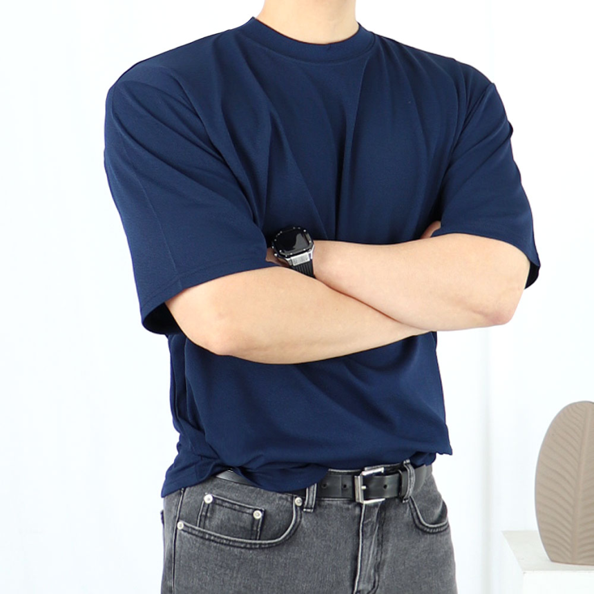 10수반팔티 두꺼운반팔티 짐웨어오버핏