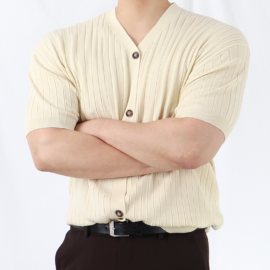 남자반팔가디건 남자여름가디건
