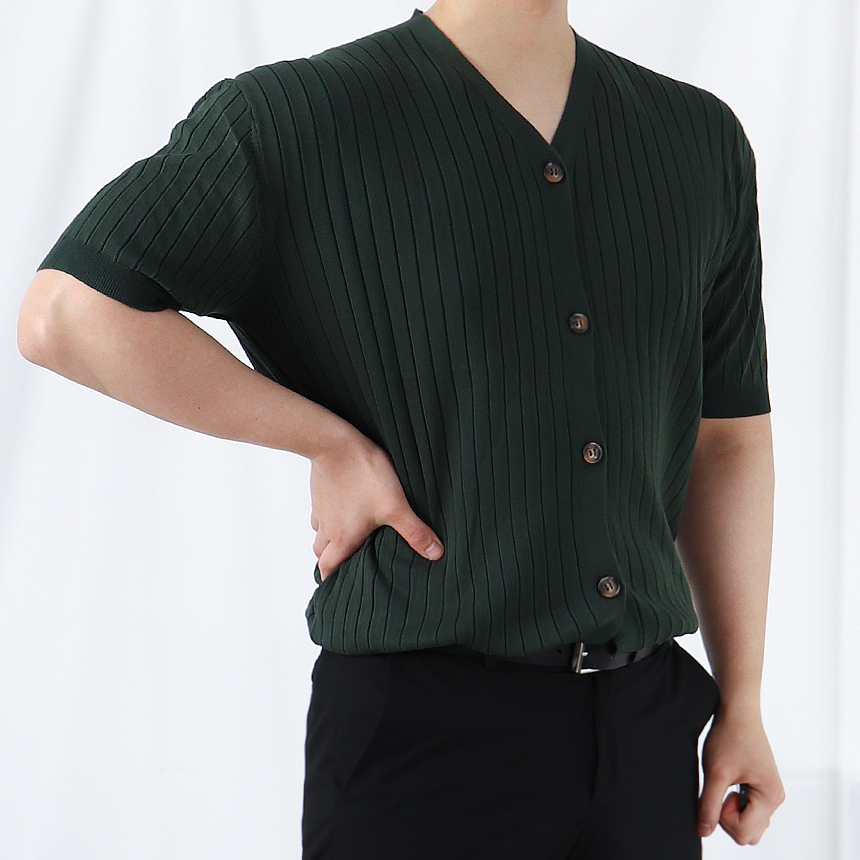 남자반팔가디건 남자여름가디건