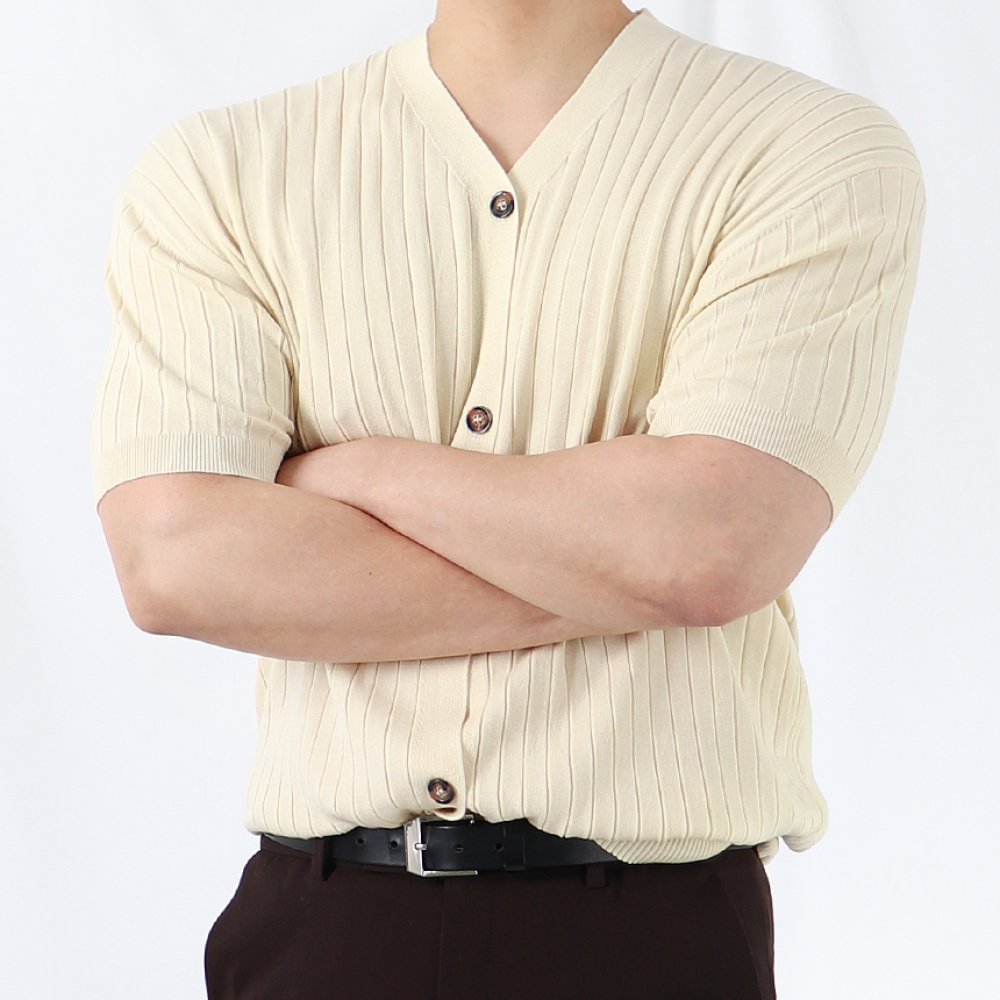 남자반팔가디건 남자여름가디건