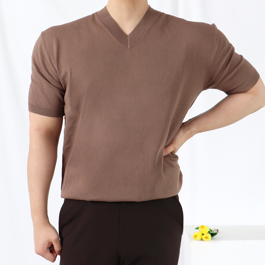 남자브이넥니트 남자린넨니트 워셔블