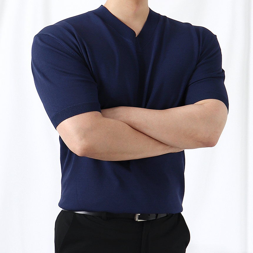 남자브이넥니트 남자린넨니트 워셔블