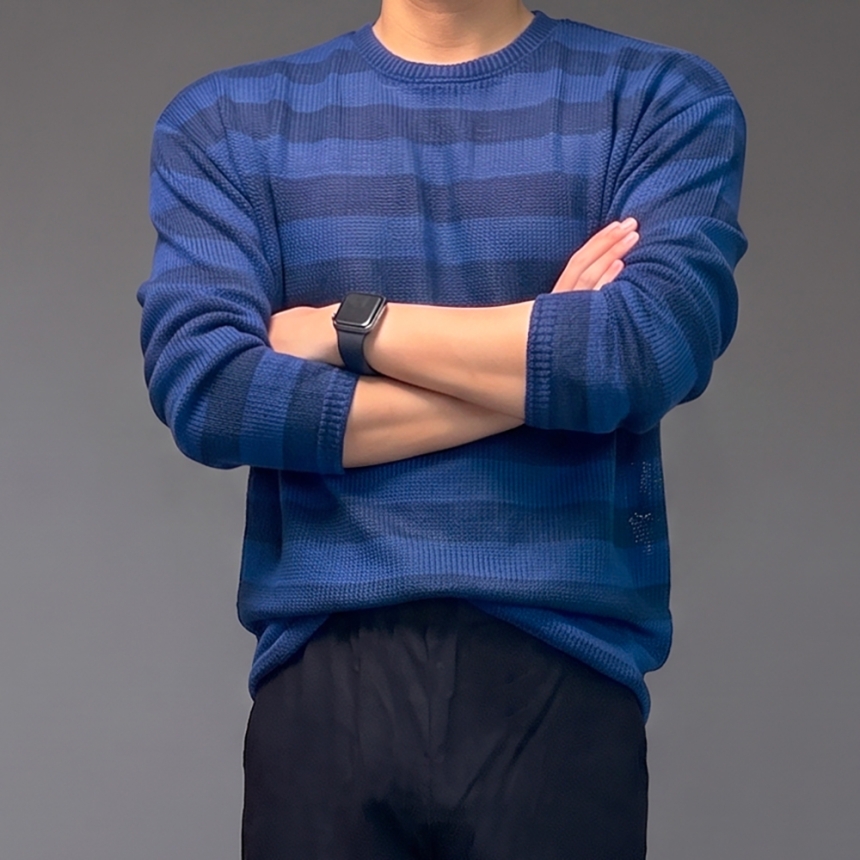 남자 그물 스프라이트 여름 긴팔 시스루 얇은 니트