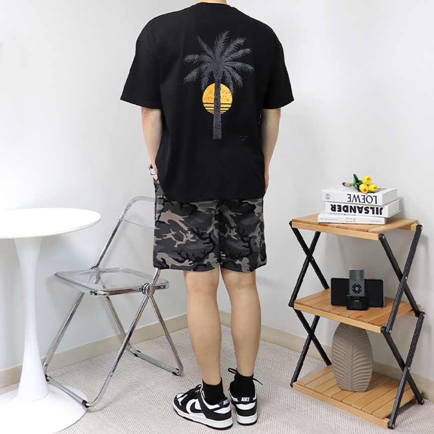 남자 밀리터리 카모 반바지