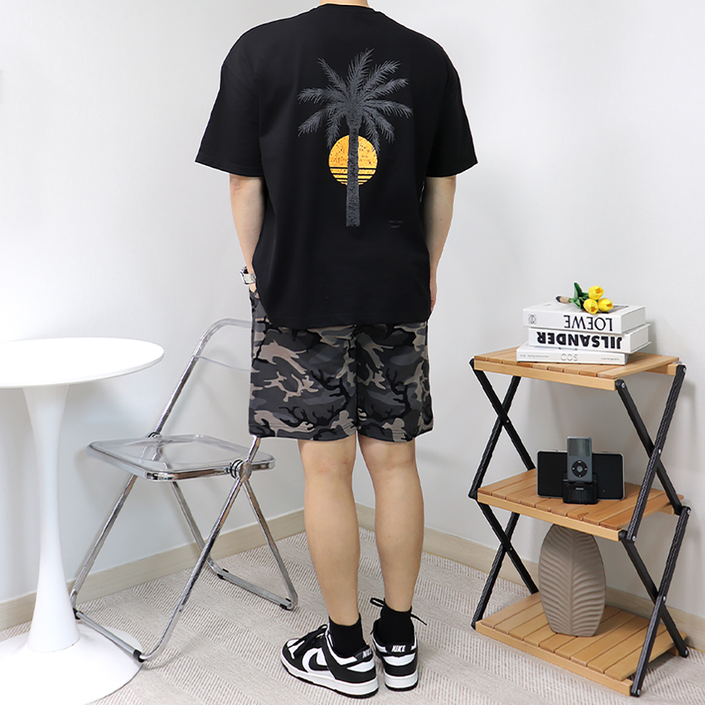 남자 밀리터리 카모 반바지