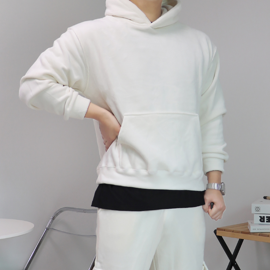 남자 벨벳 트레이닝 셋업 기모 세트