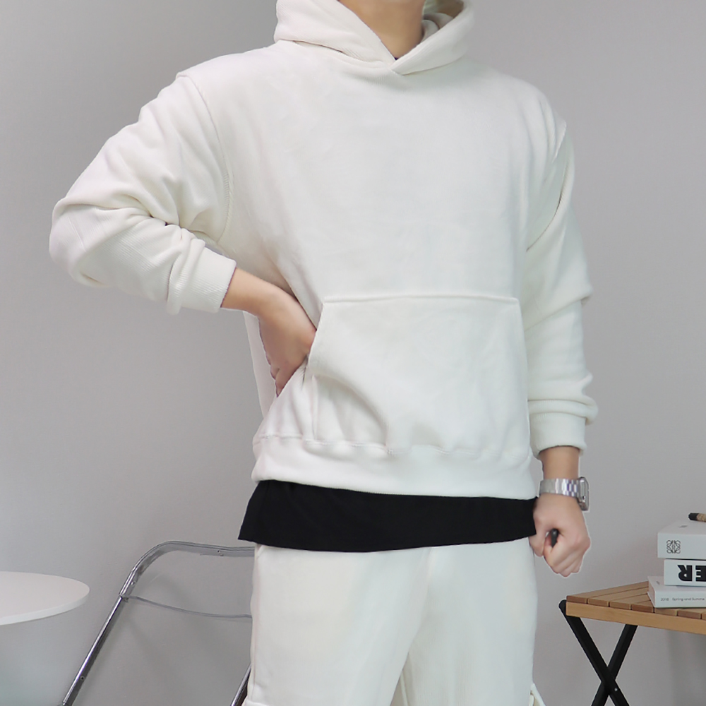 남자 벨벳 트레이닝 셋업 기모 세트