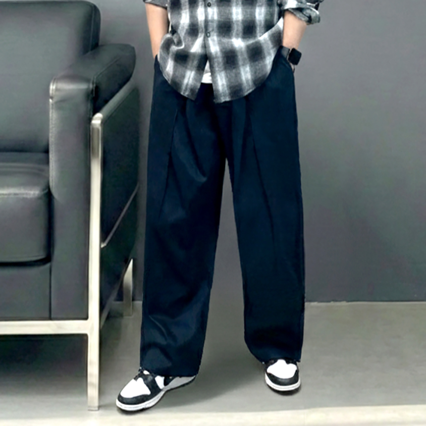 남자 커브드 치노 항아리 벌룬 팬츠