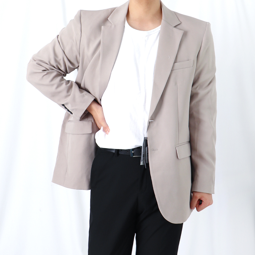 남성 콤비 오버핏 블레이져 자켓