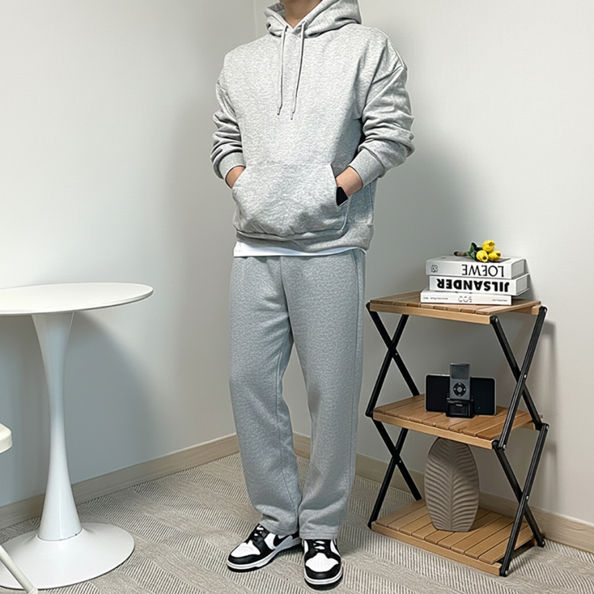 남자 기모 체육복 겨울 러닝 바지