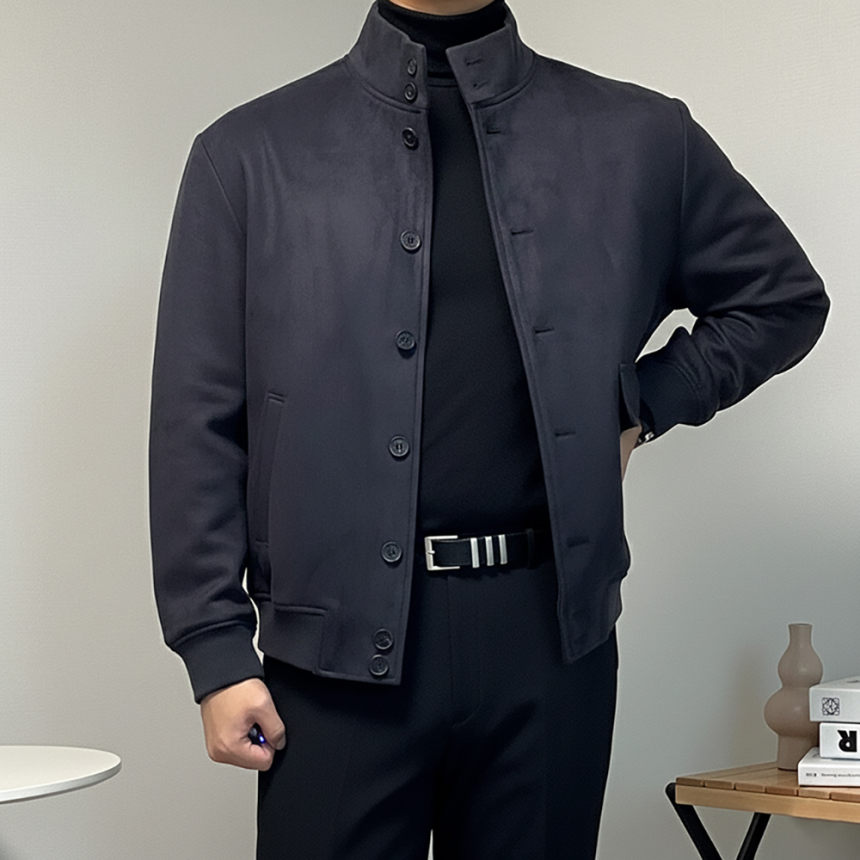 남자 A2 스웨이드 가죽 자켓