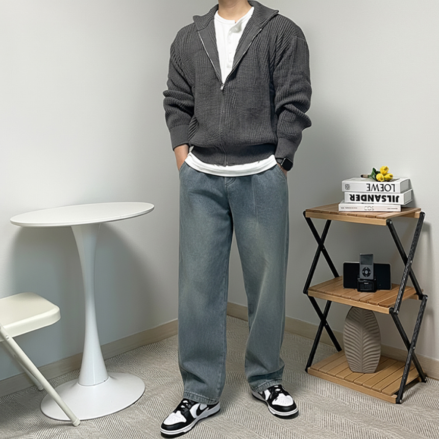 남자 풀업 집업 가디건