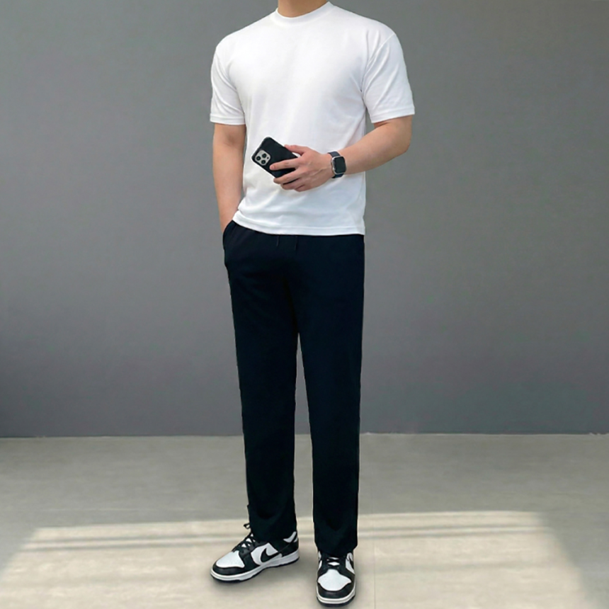 남자 밴딩 쿨맥스 냉장고 팬츠 링클프리 구김없는 바지