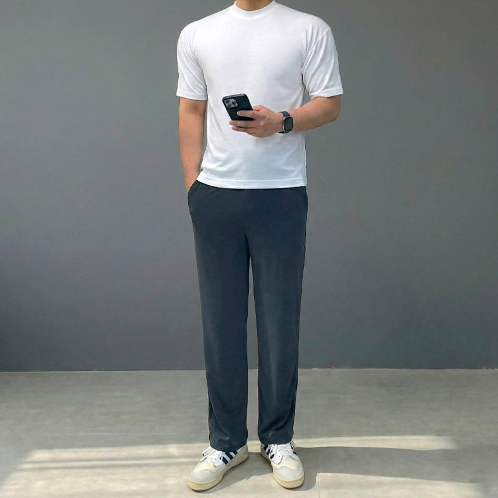 남자 밴딩 쿨맥스 냉장고 팬츠 링클프리 구김없는 바지