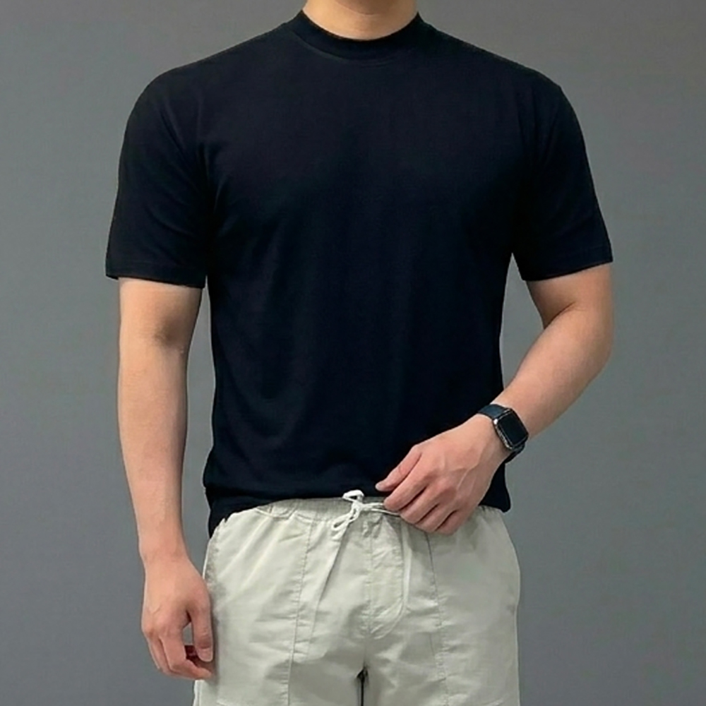 남자 두꺼운 헤비웨이트 15수 반팔 티셔츠
