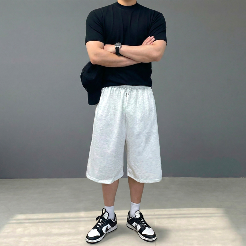 남자 7부 버뮤다 트레이닝 팬츠 반바지