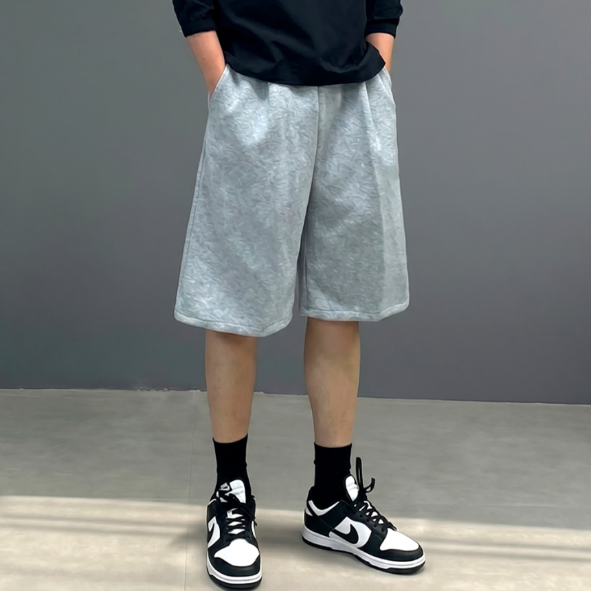 남자 7부 버뮤다 팬츠 원턱 반바지