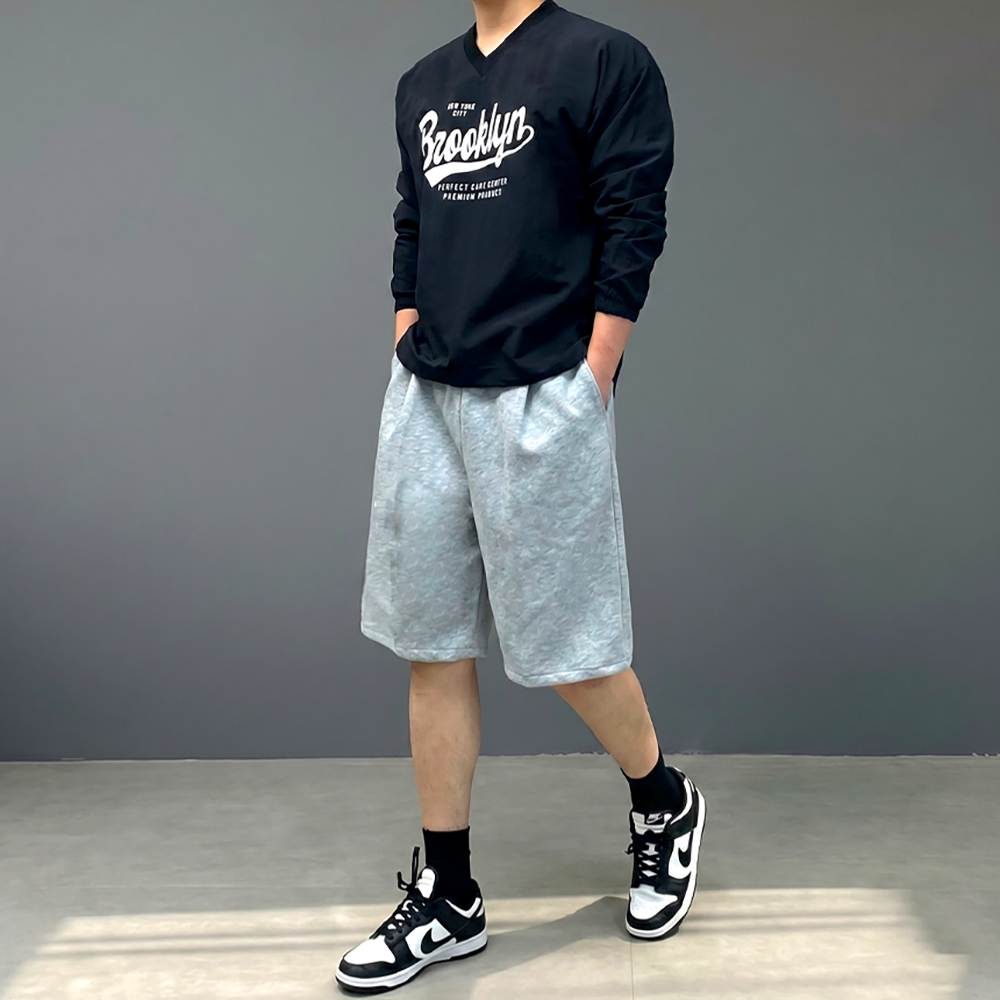 남자 7부 버뮤다 팬츠 원턱 반바지