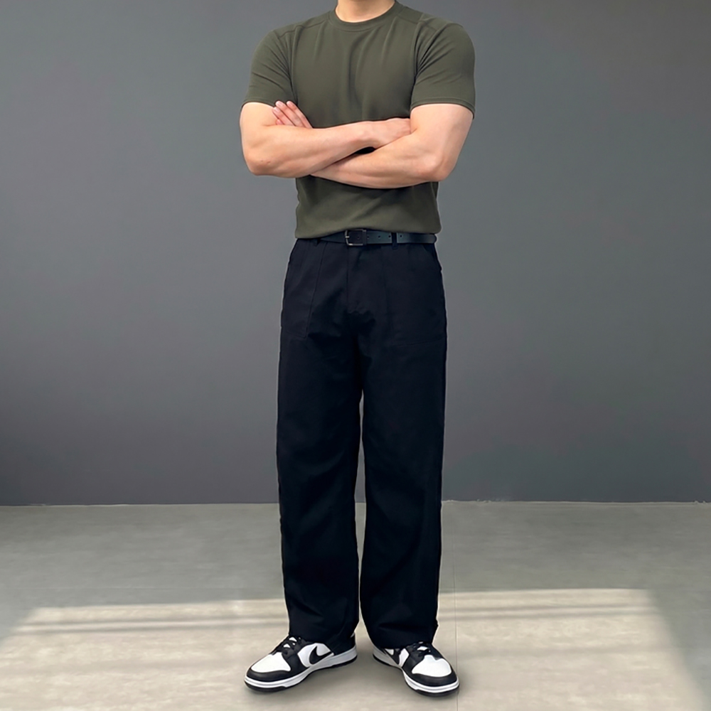 남자 퍼티그 와이드 워크 아메카지 팬츠
