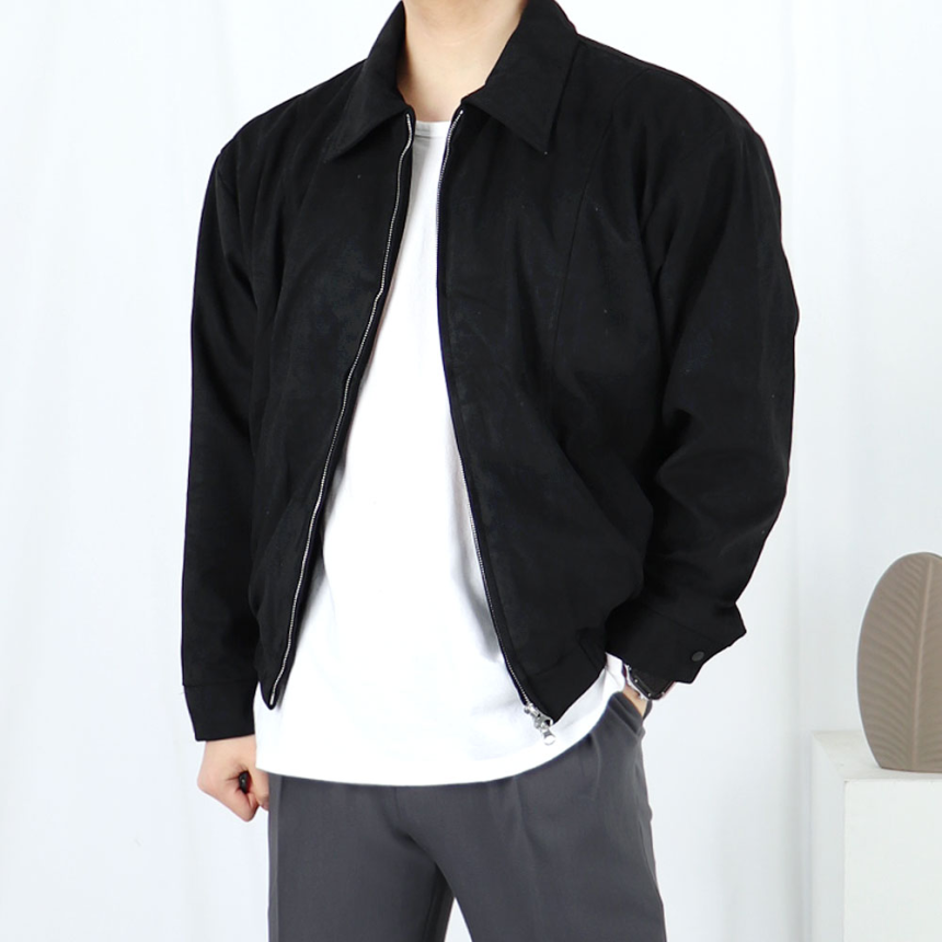 남자 스웨이드 오버핏 세무 자켓