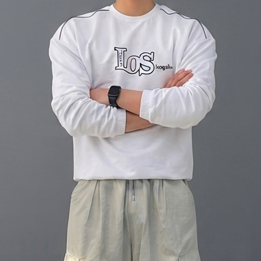 나일론맨투맨 블록코어 럭비져지 바람막이맨투맨