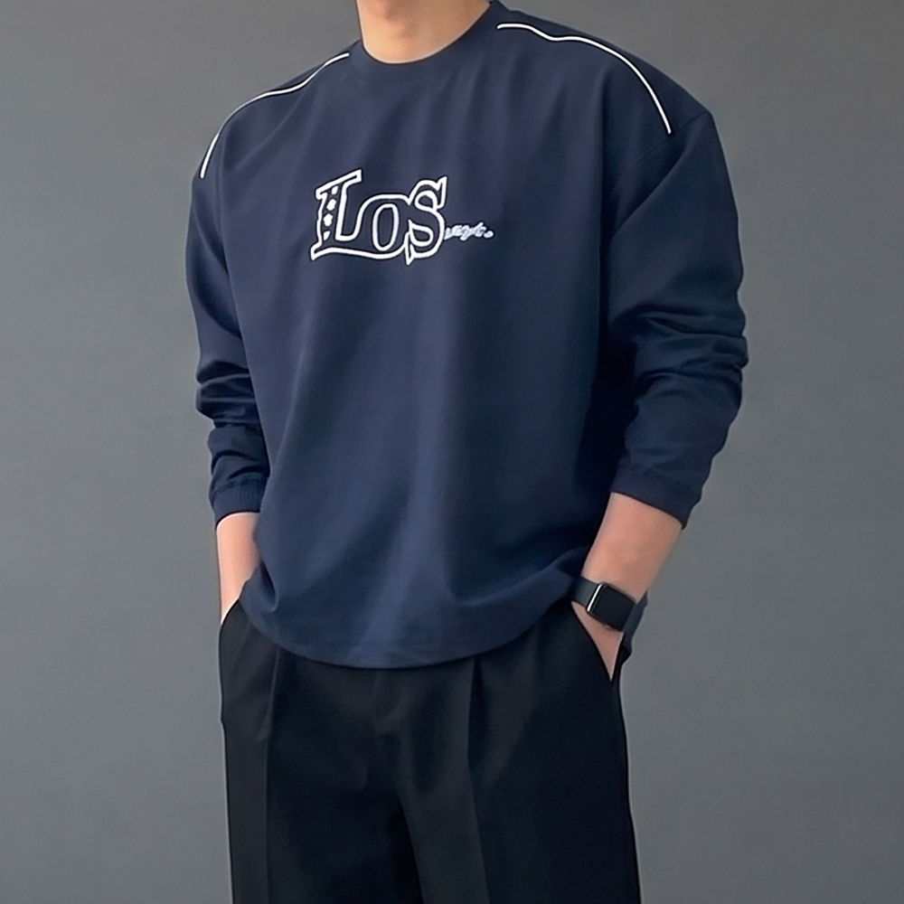 나일론맨투맨 블록코어 럭비져지 바람막이맨투맨
