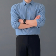 샴브레이셔츠 남자청남방 남자데님셔츠