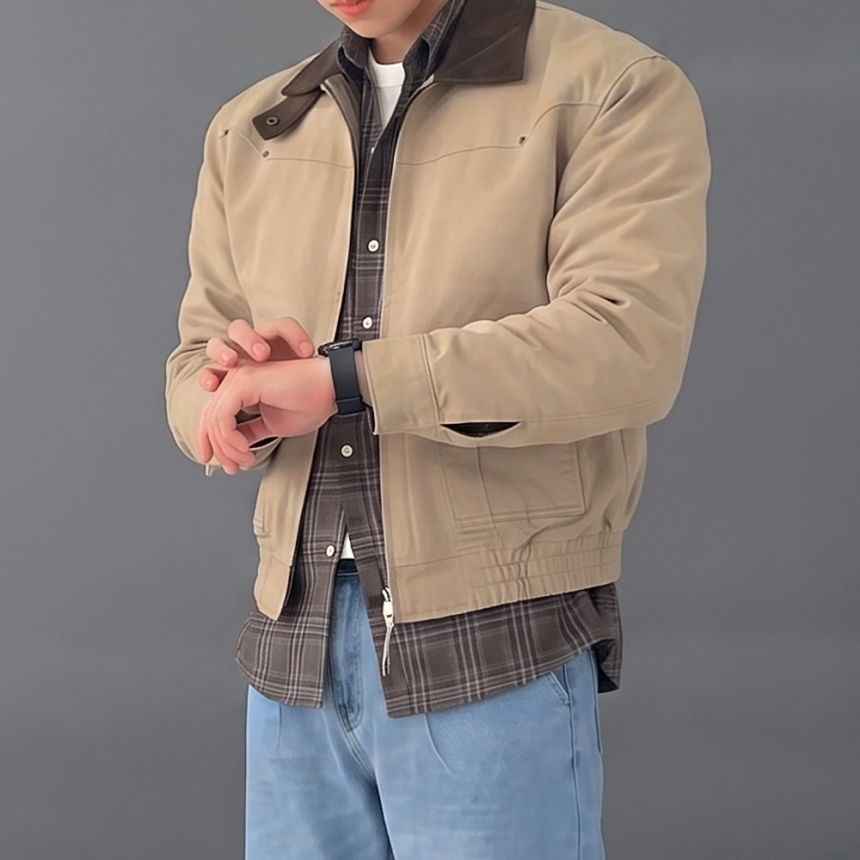 헌팅자켓 크롭 사파리 워크자켓