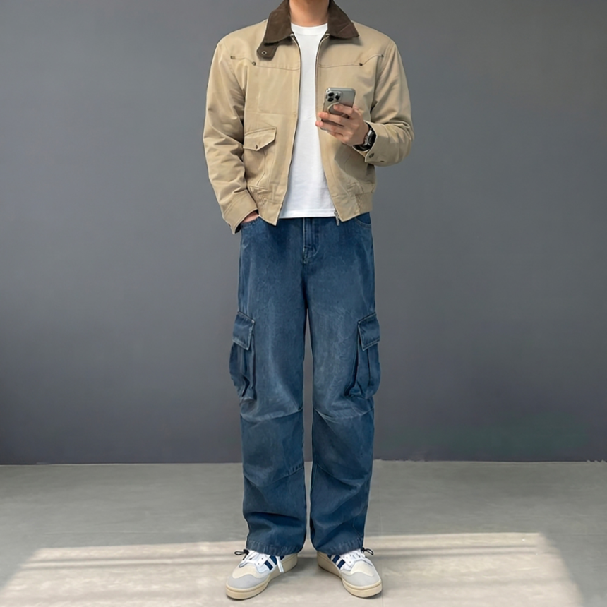 헌팅자켓 크롭 사파리 워크자켓