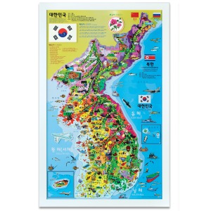 우리나라 지도 자석퍼즐
