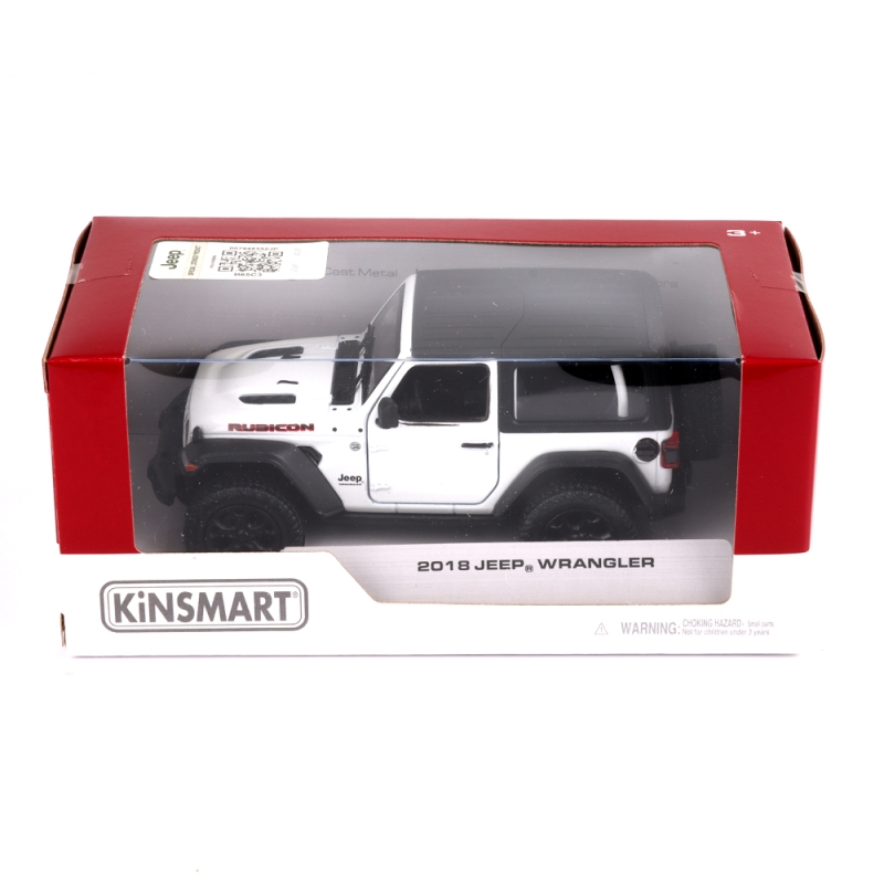 KINSMART 킨스마트 2018지프 랭글러 그레이스케일 (하드탑) (KT5412K)