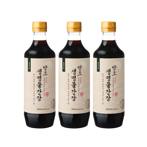 양조 생명물간장 860mL 3병 (캠핑백간장 추가증정)