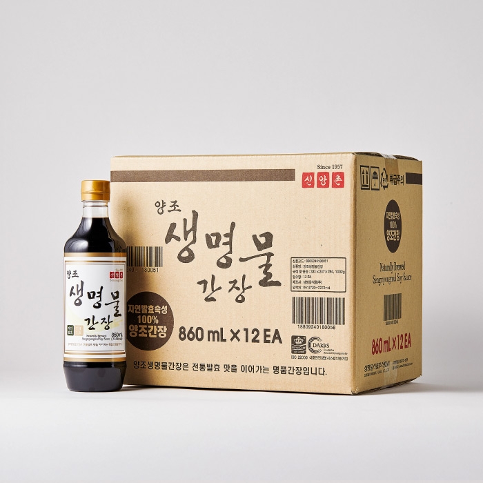 양조 생명물간장 860mL 12병 1박스 (미니간장 3병증정)