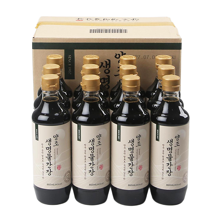 양조 생명물간장 860mL 12병 1박스 (미니간장 4병증정)