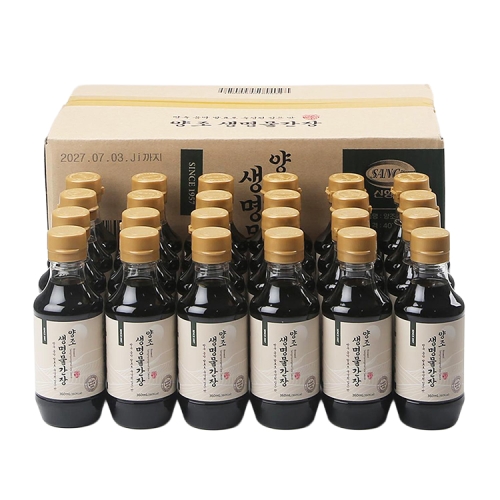 양조 생명물간장 360mL 24병 1박스 (미니간장 4병증정)