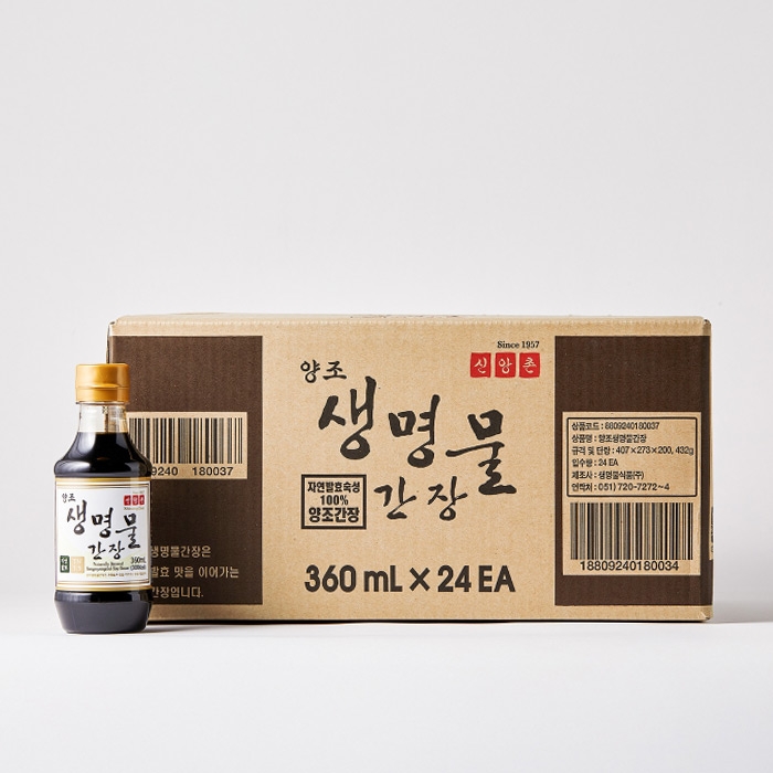 양조 생명물간장 360mL 24병 1박스