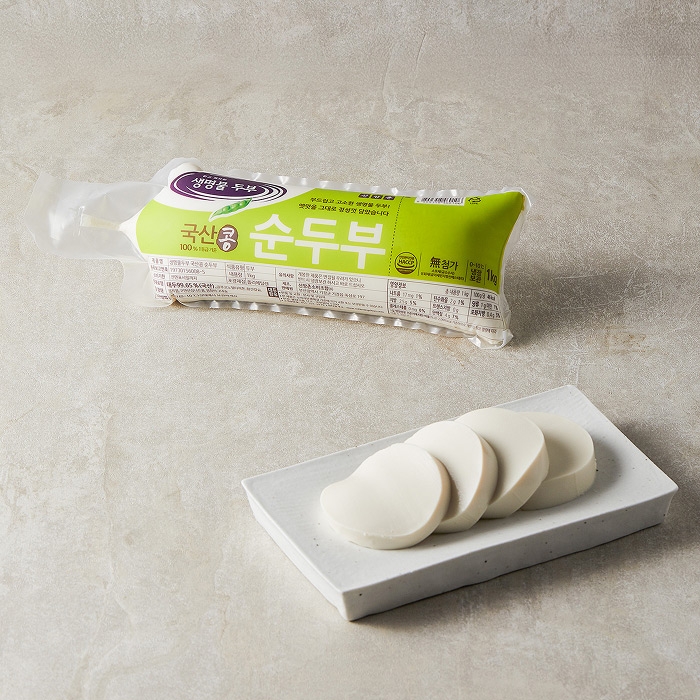 생명물 국산콩 순두부 1kg