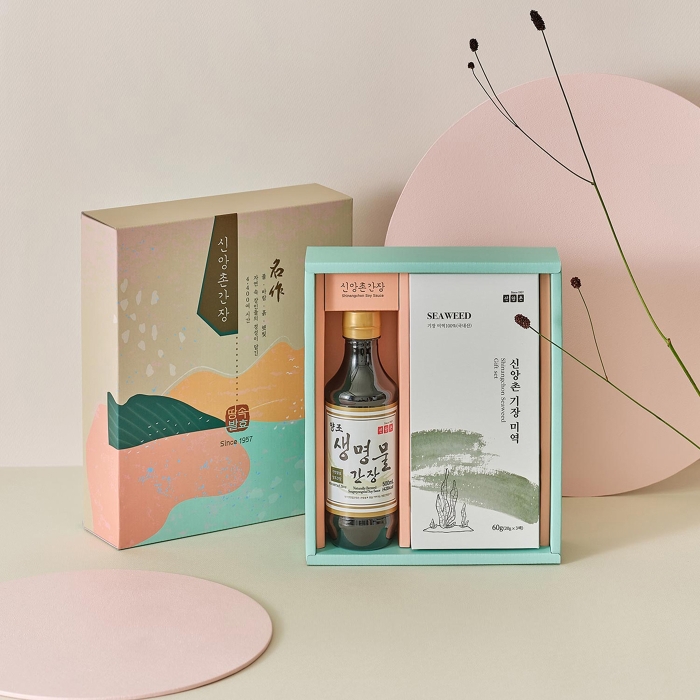 양조간장 선물세트 기장미역 2호(쇼핑백포함)