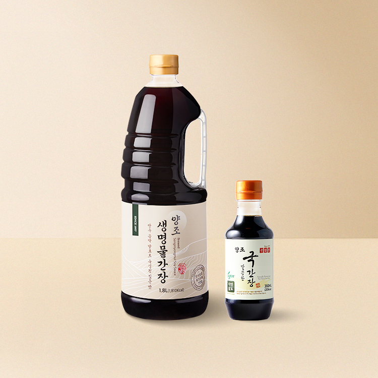 양조 생명물간장 1.8L+국간장 360mL