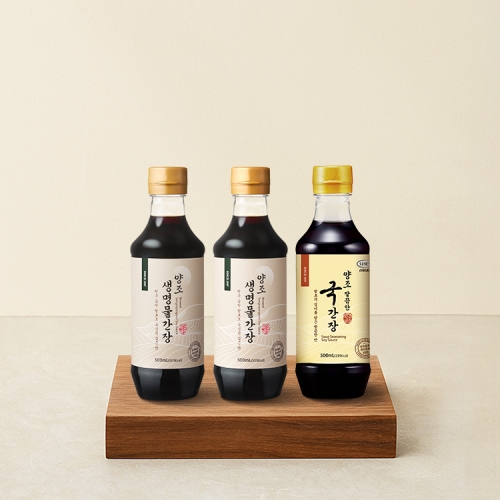 양조간장 기획팩 1호 (생명물간장 500mL 2병,국간장 1병)