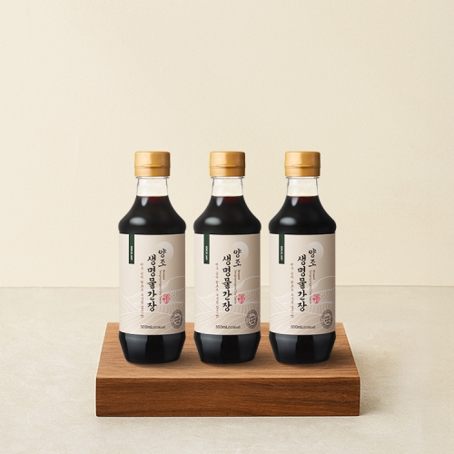 양조간장 기획팩 3호 (생명물간장 500mL 3병)