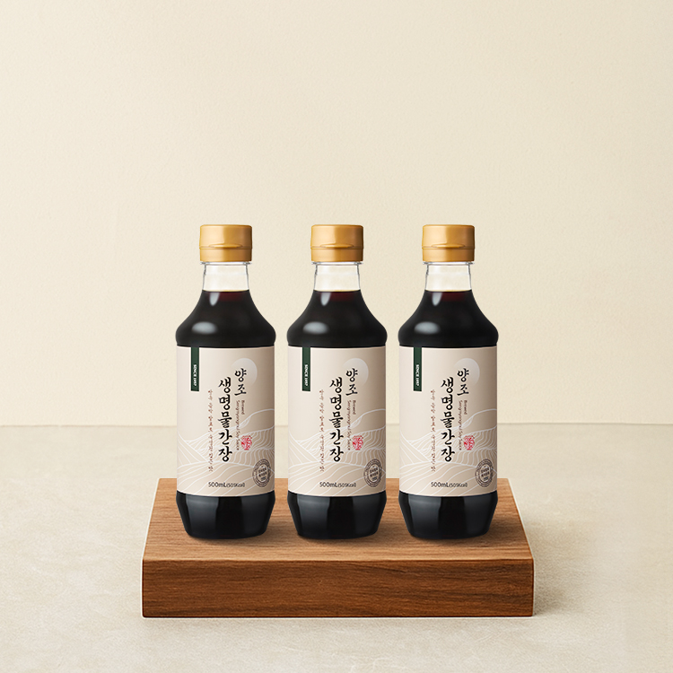 양조간장 기획팩 3호 (생명물간장 500mL 3병)