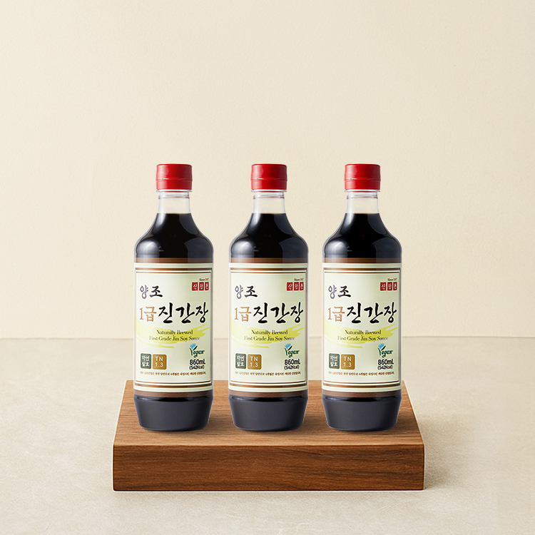 1급 진간장 860mL * 3병 (캠핑백 추가증정)